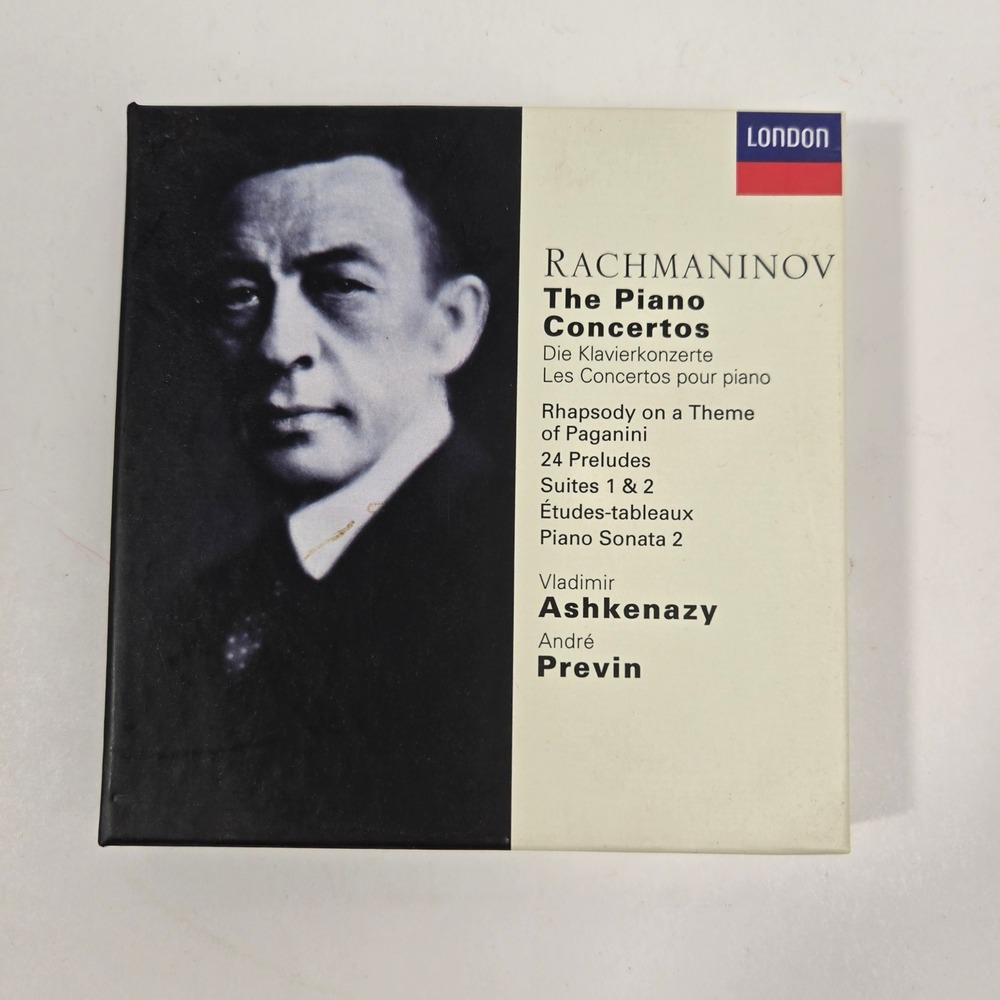 Ashkenazy Rachmaninov Piano Concertos 6 CD London Box Set NM 028945523422